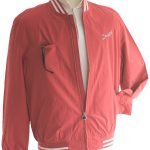 Suixtil Men's Barcelona Summer Racer Bomber Jacket, Faded Red