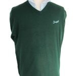 Suixtil Men's 100% Cashmere Monza Sweater, Dark Green