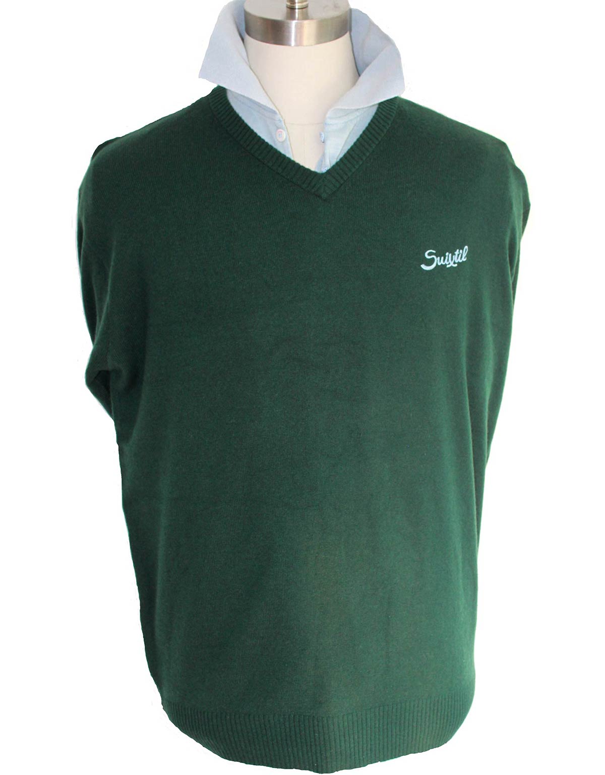 Suixtil Men’s 100% Cashmere Monza Sweater, Dark Green – Suixtil USA