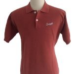 Suixtil Men's 100% Pima Cotton Nassau Short Sleeve Polo, Earth Brown
