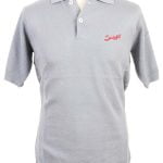 Suixtil 100% Pima cotton Nassau short sleeve polo, Light blue