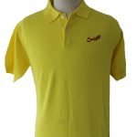 Suixtil Men's 100% Pima Cotton Nassau Short Sleeve Polo, Belgian Yellow