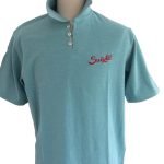 Suixtil Men's 100% Slub Yarn Cotton Rio Short Sleeve Polo, Fluid Green