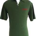 Suixtil 100% slub yarn cotton RIO short sleeve Polo,  Banking green