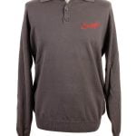 Suixtil Men's Targa 100% Pima Cotton Long Sleeve Sweater, Mid-Grey