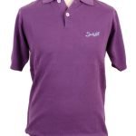 Suixtil Men's 100% Pima Cotton Nassau Short Sleeve Polo, Diesel Purple